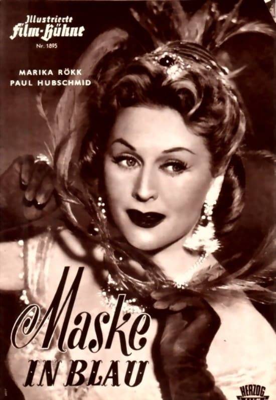 Poster: Maske in Blau