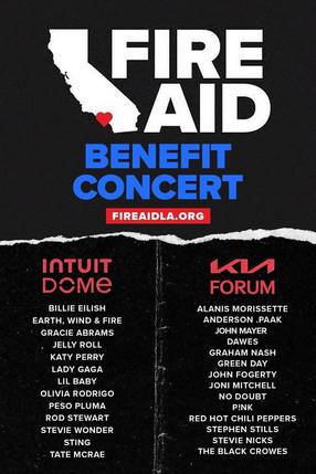 Poster: FireAid Benefit Concert